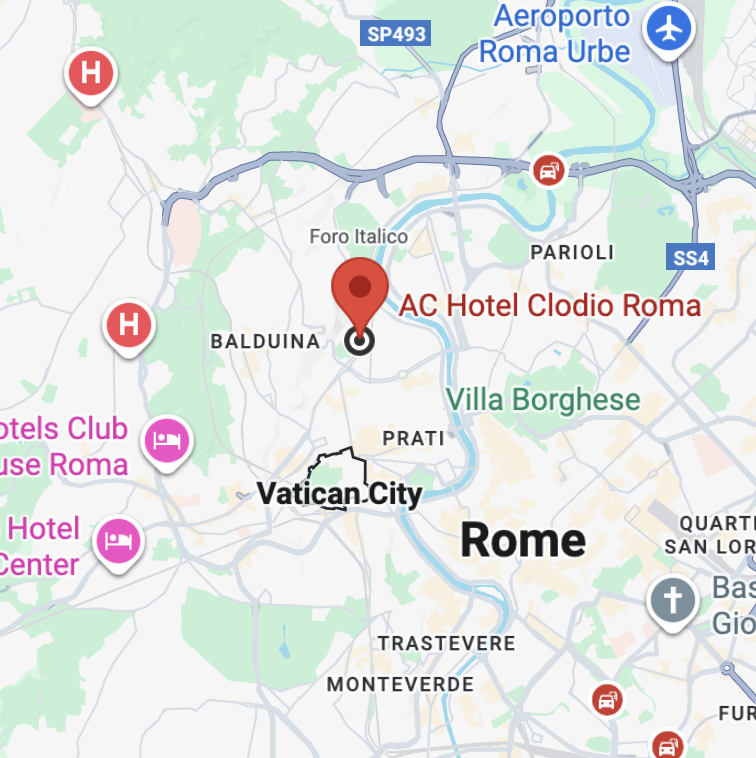 Google Map of AC Hotel Clodio Roma